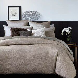 Donna Karan Alloy Collection King Duvet and 1 Standard/Queen Sham in Taupe